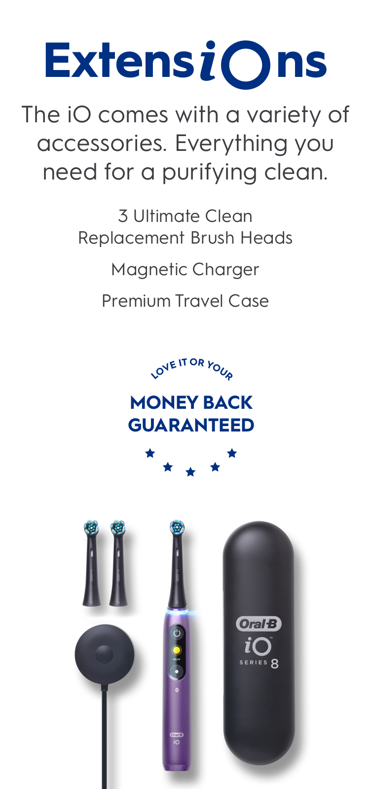 Oral-B iO8 Electric Toothbrush, Violet Ametrine | Oral-B