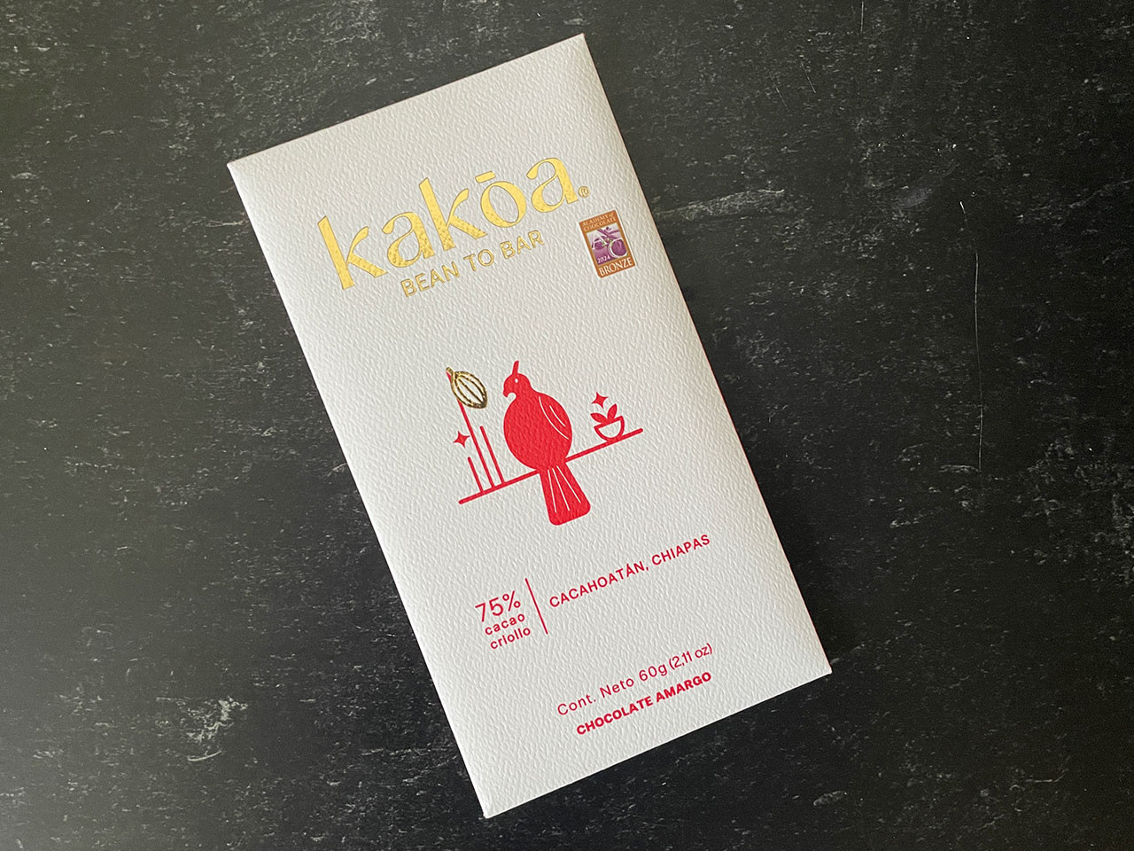 Kakoa Cacahoatán Chocolate Bar with Brown Sugar 75% - 60g