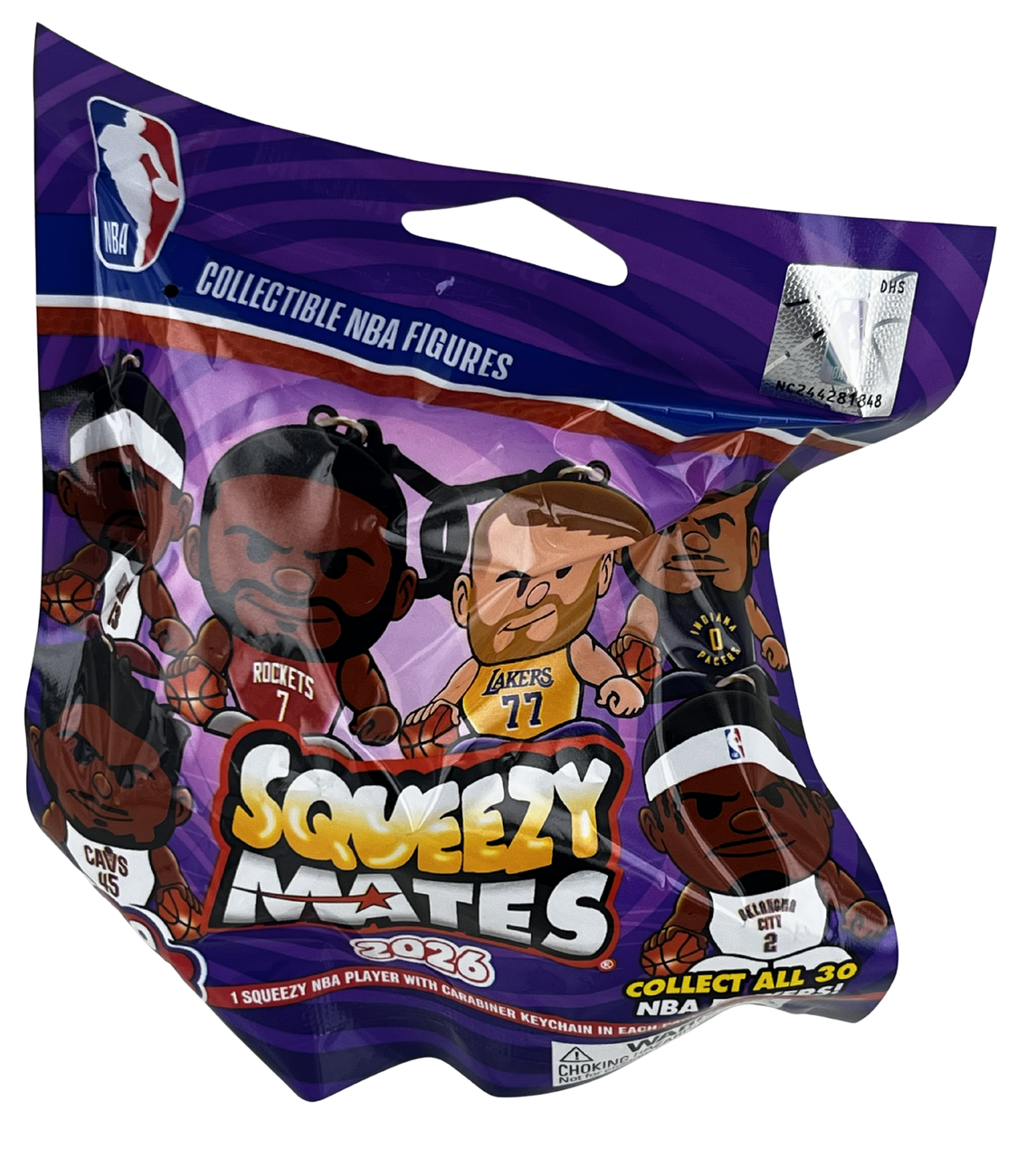 SqueezyMates NBA Gravity Feed Figurines Mystery Box (24 packs