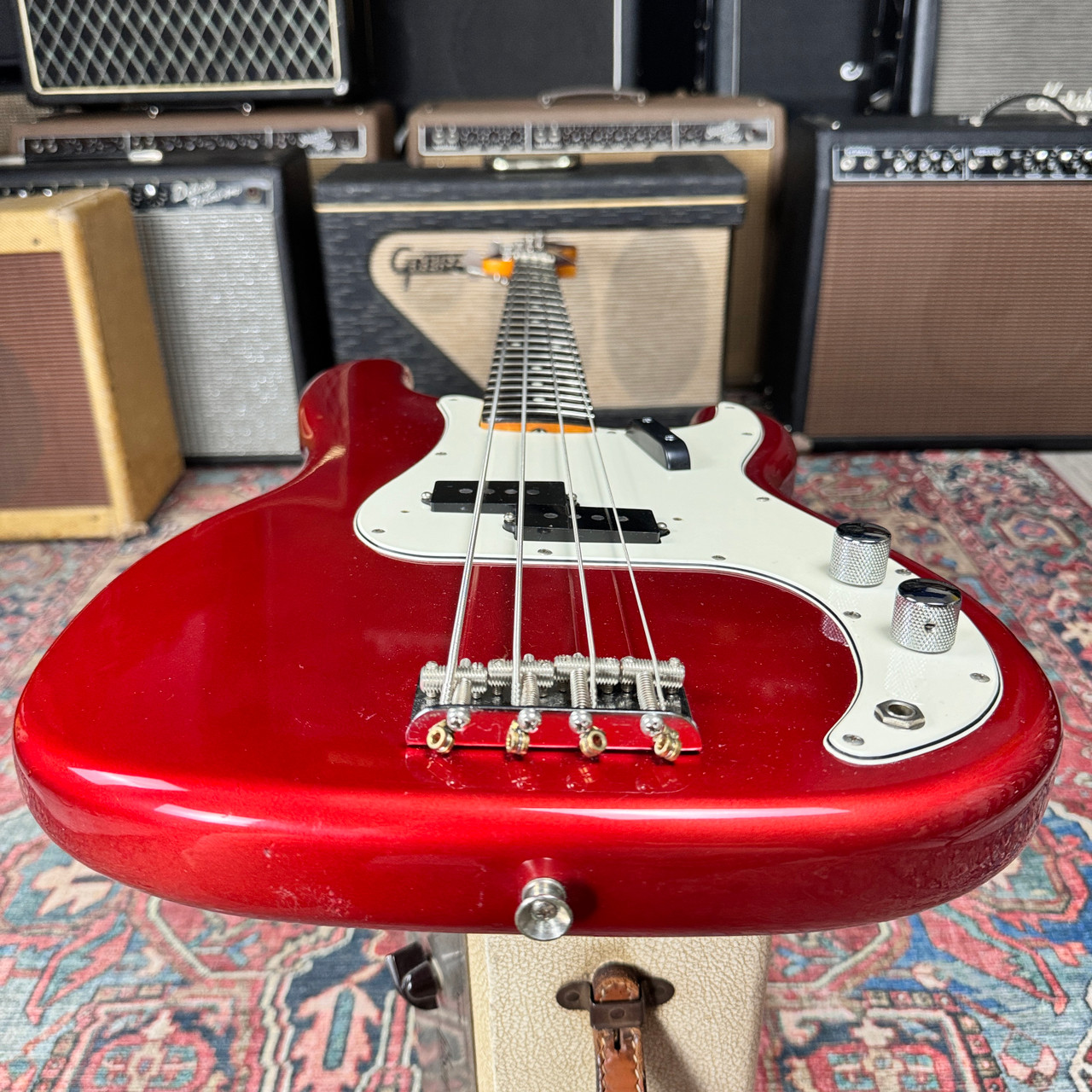 Fernandes Revival Bass RPB-50 Candy Apple Red - 1980's