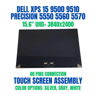 Dell Precision 5550 Complete LCD Screen Assembly 4k UHD+ Touch GRAY