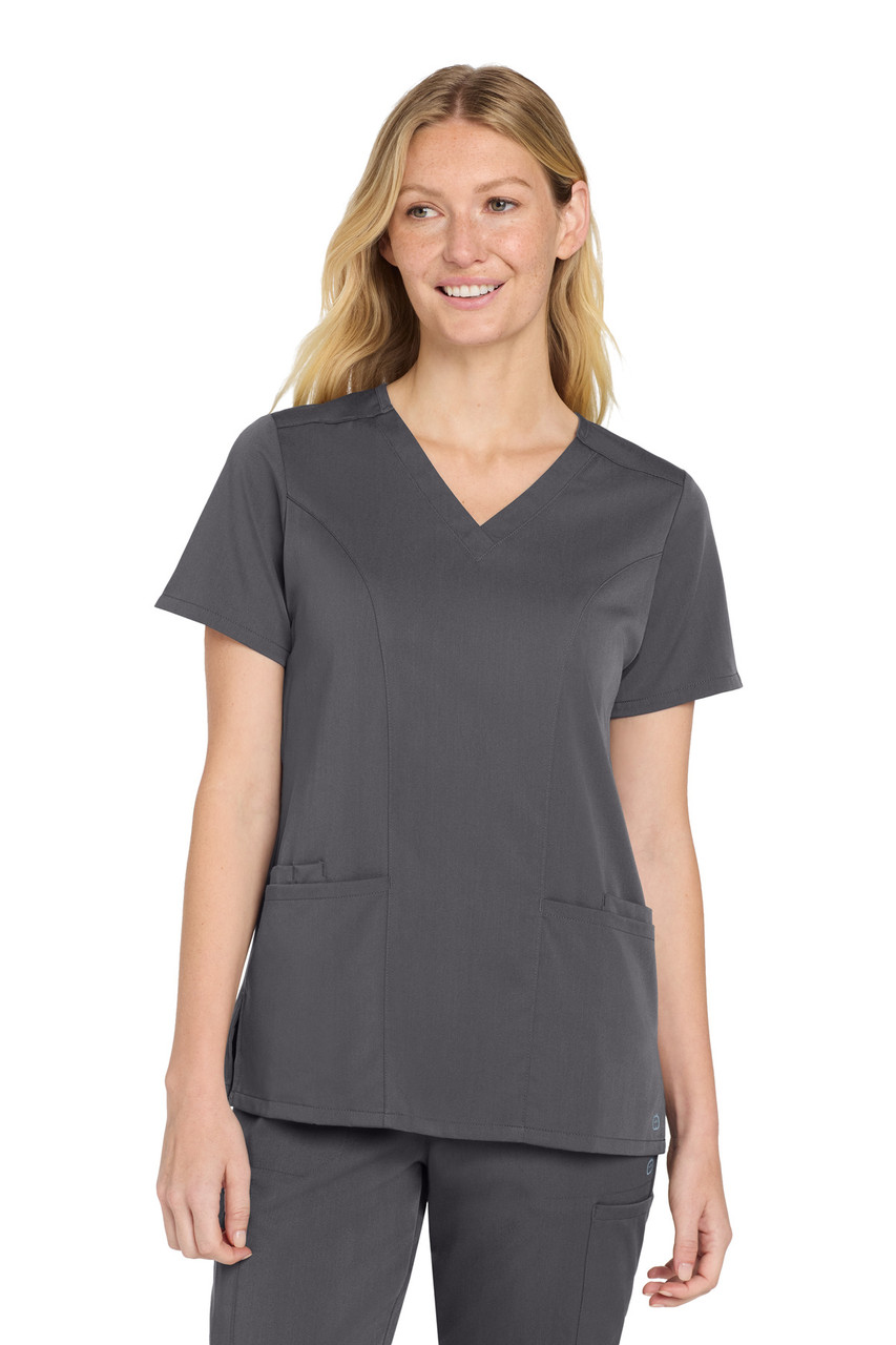 Wink WW4168 Women's Premiere Flex V-Neck Top - SweatshirtStation.com
