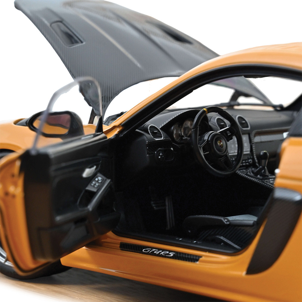 2023 Porsche Cayman GT4 RS w/Weissach Bahama Yellow | Norev