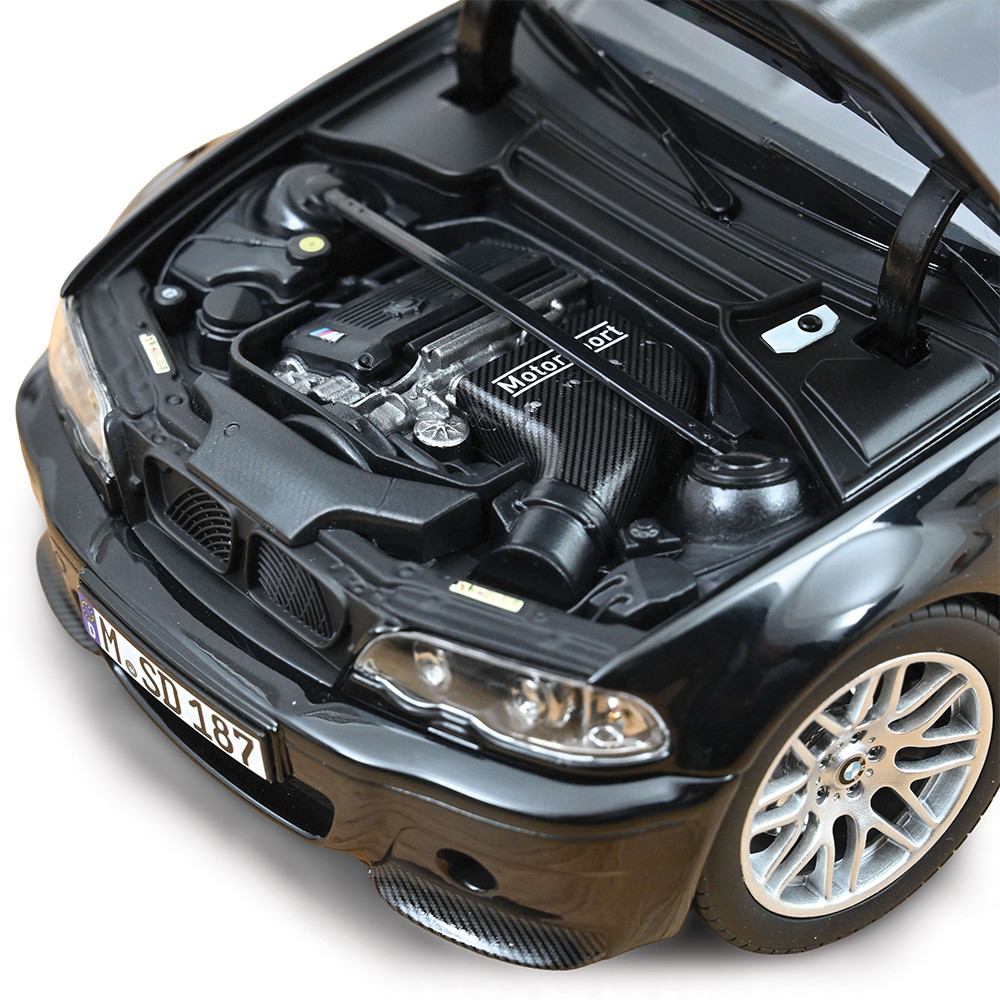 2003 BMW E46 M3 CSL Saphire Black Diecast Model Car | Norev