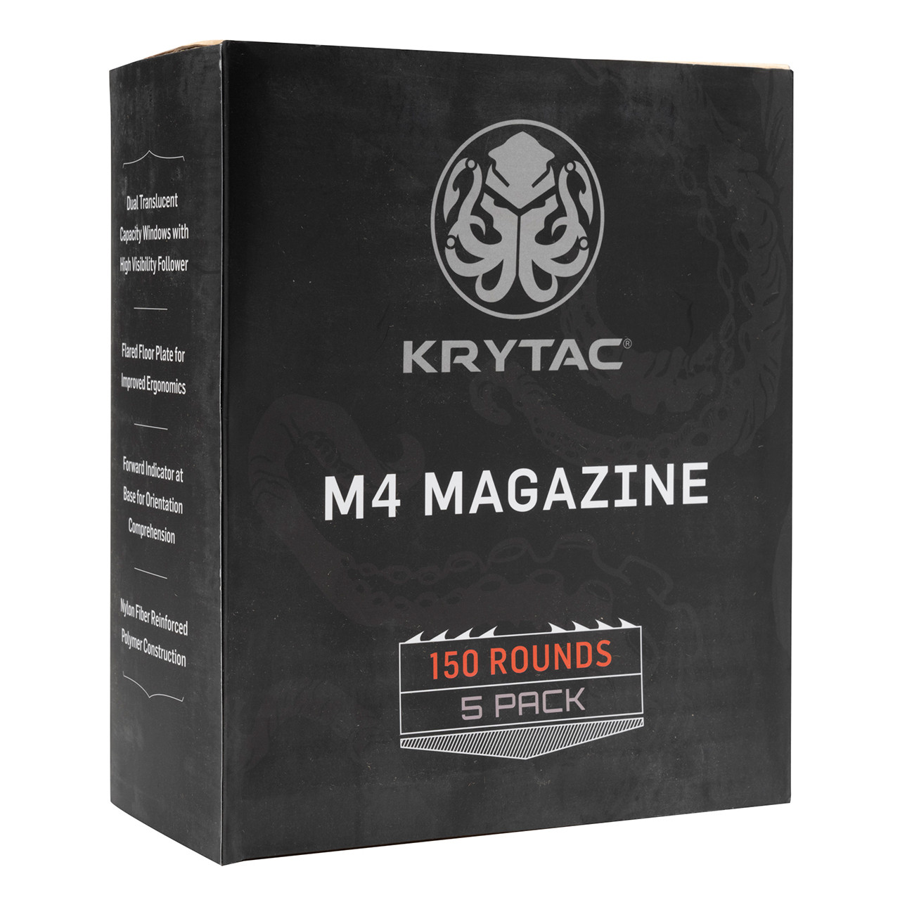 KRYTAC M4 150rd Magazine Bundle / 5pk Black