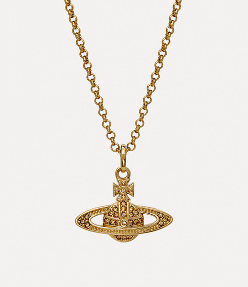 Vivienne Westwood Man. Mini Bas Relief Orb Pendant gold-topaz