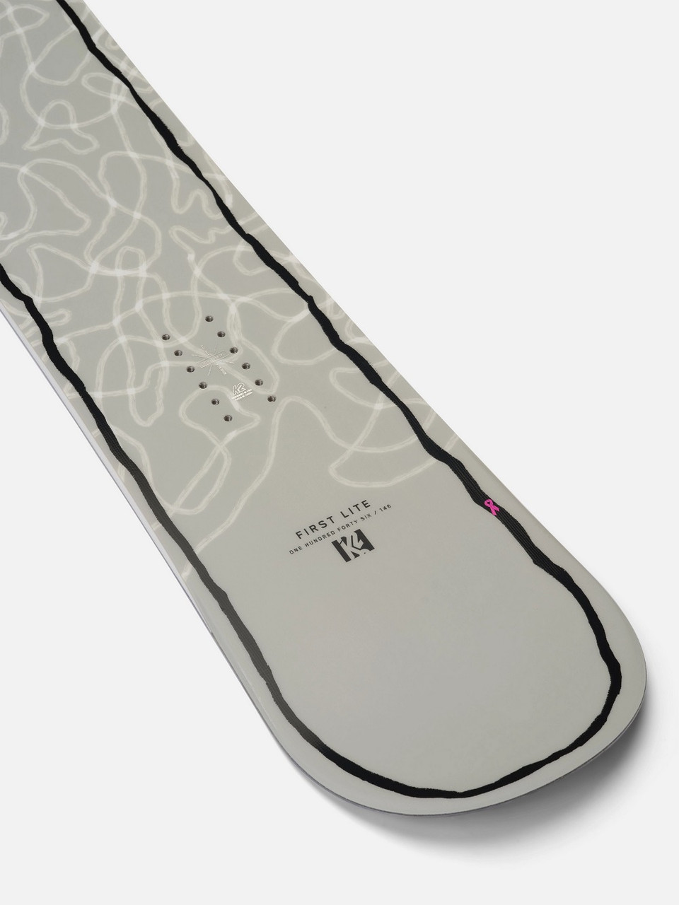 K2 First Lite Snowboard White Grey 142 | Boardparadise.com