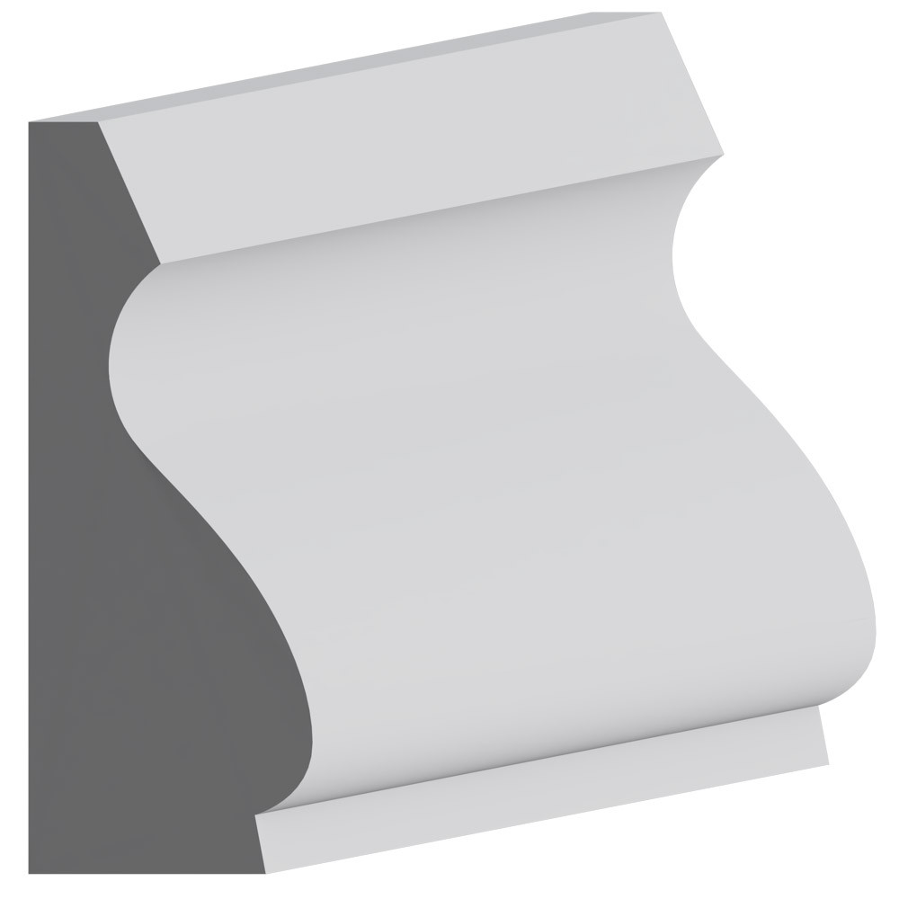 5216 Wood Panel Mold & Base Cap 5/8 x 1-5/8 - Mouldings One