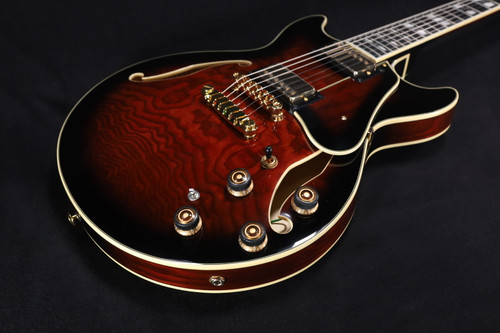 Ibanez Am153qa Artstar Series Electric Guitar Dark Brown Sunburst