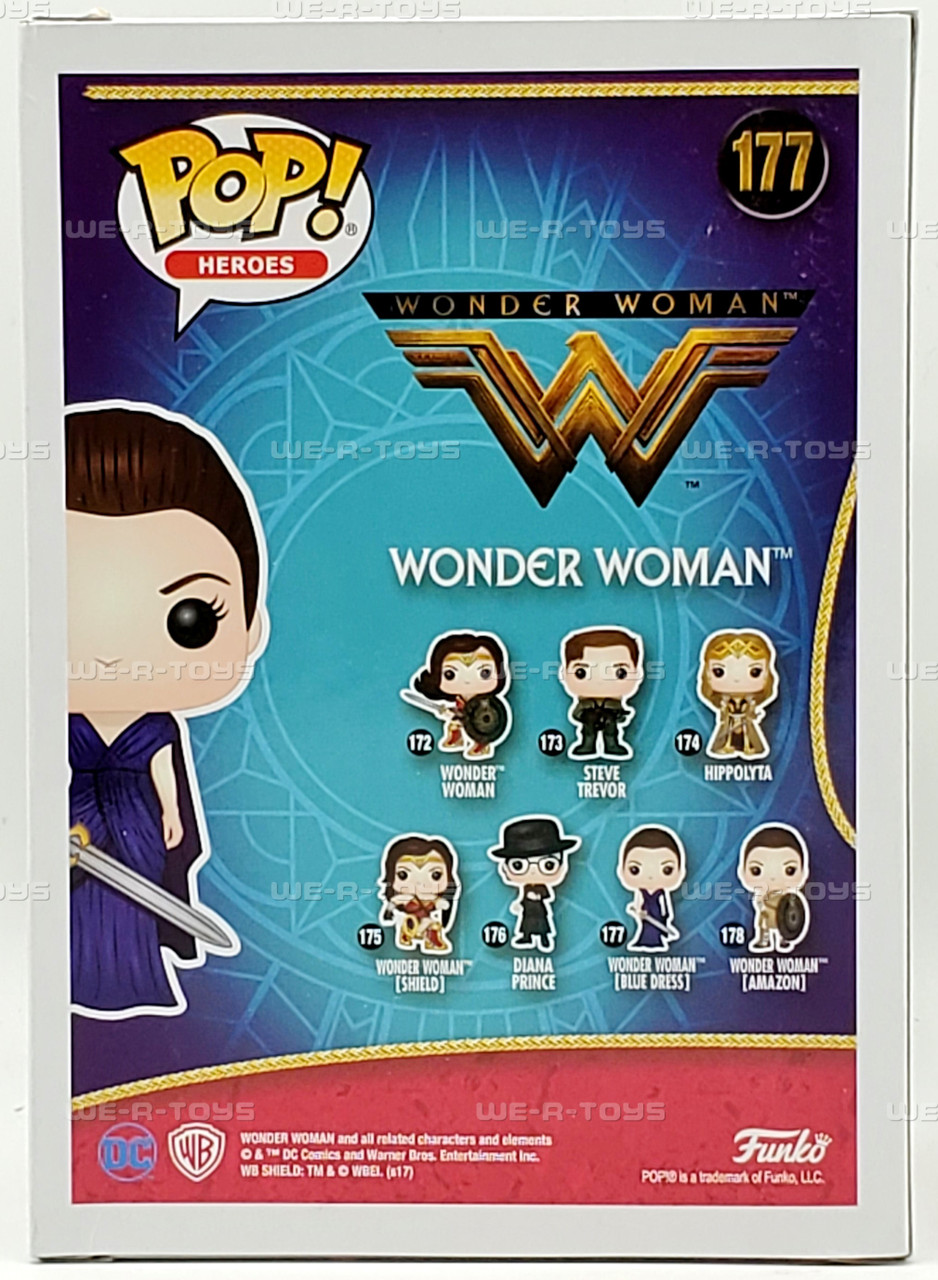 Funko POP! DC Heroes Wonder Woman 177 Blue Dress Vinyl Figure - We