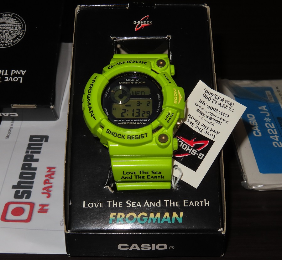 G-Shock Frogman Green Kermit GW-200F-3JR - Shopping In Japan Net