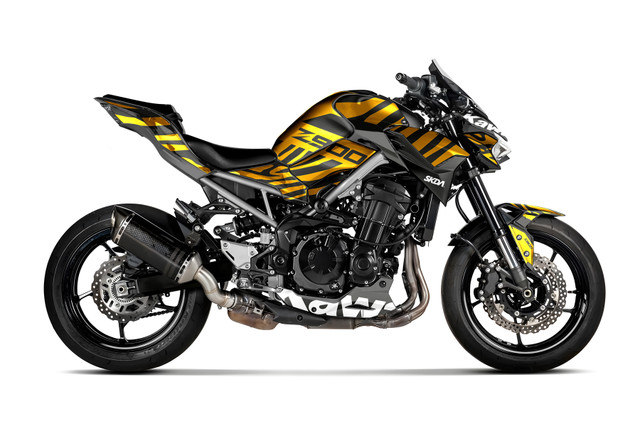 GFDD Black Kawasaki Z Full Graphics Kit | SKDA USA