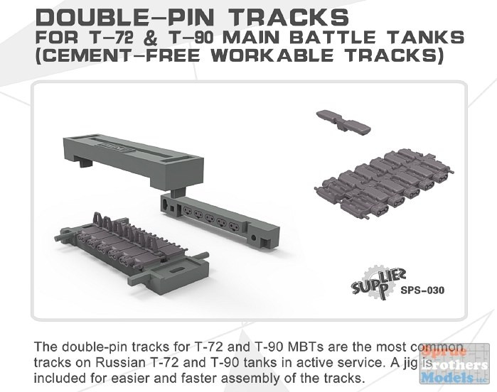MNGSPS030 1:35 Meng Double Pin Track Set for use with T-72 & T-90