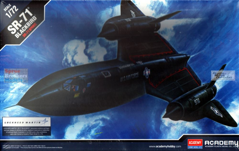 ACA12448 1:72 Academy SR-71 Blackbird - Sprue Brothers Models LLC