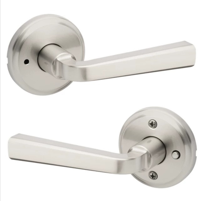 Kwikset 730TDL-15 Satin Nickel Trafford Privacy Lever