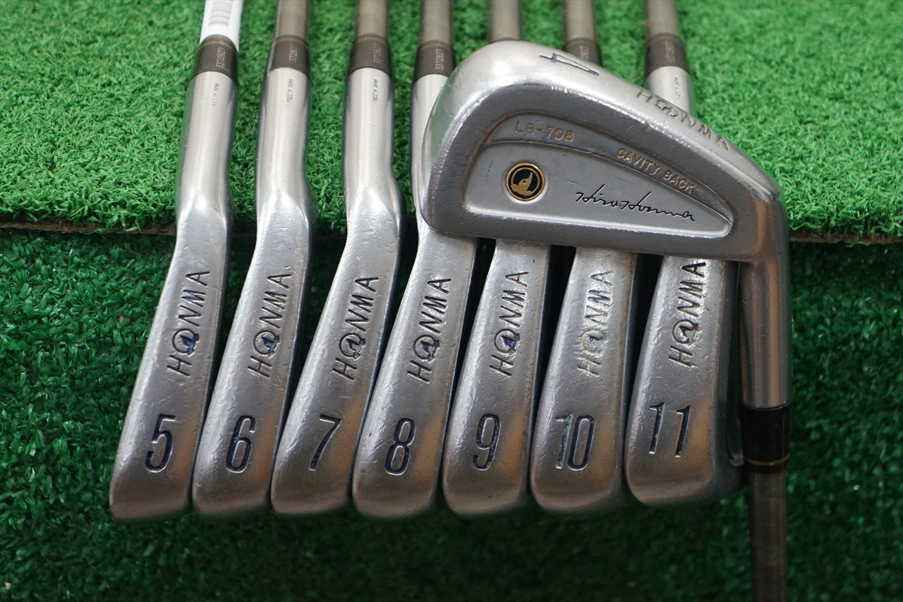 Hiro Honma Lb-708 Cavity Back Graphite Iron Set Stiff Flex Irons 4