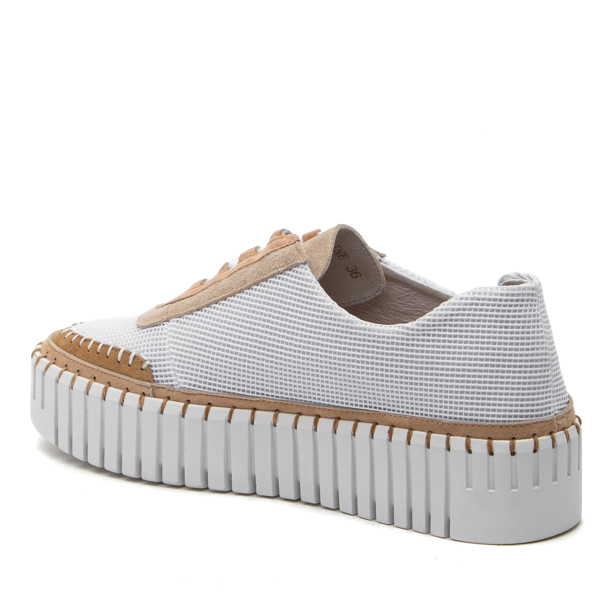 BAINE Sneaker White/Latte - Silent D