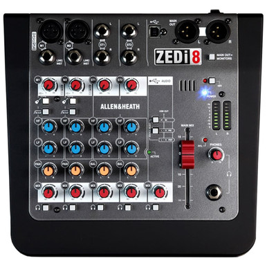 ALLEN & HEATH ZEDI8 2 Mic/Line with Active DI 2 Stereo Inputs, 24