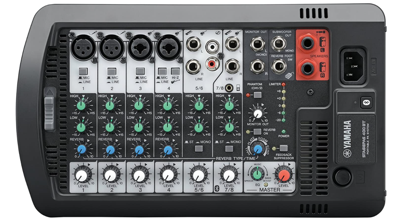 Yamaha STAGEPAS 400BT Portable 8-Channel PA System with Bluetooth