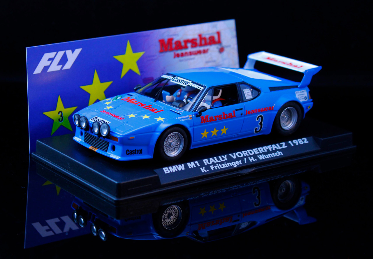 A2044 Fly BMW M1 Rally Voderpfalz 1982, #3 1:32 Slot Car - Great
