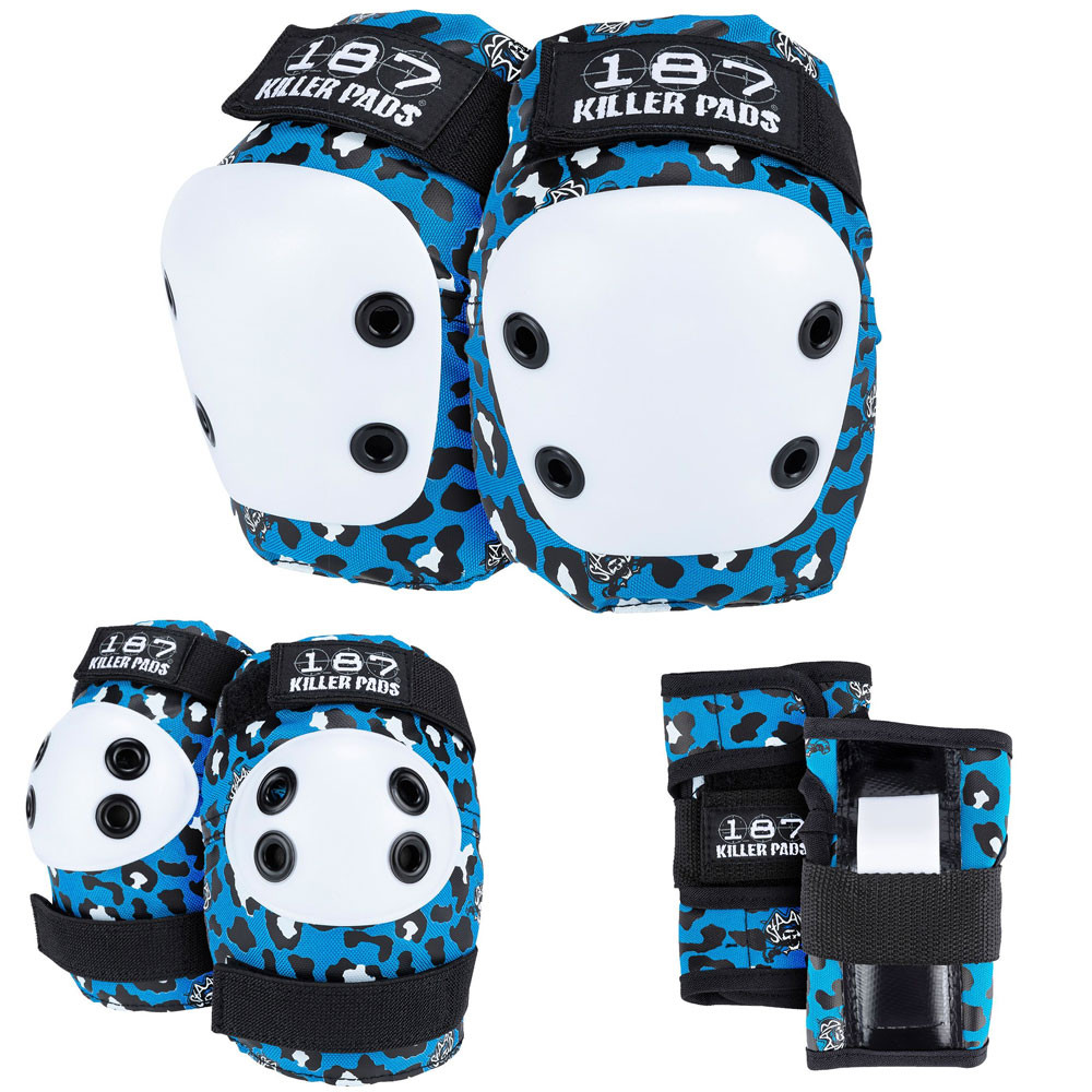 187 Junior Six Pack Pads - Leopard Staab Edition