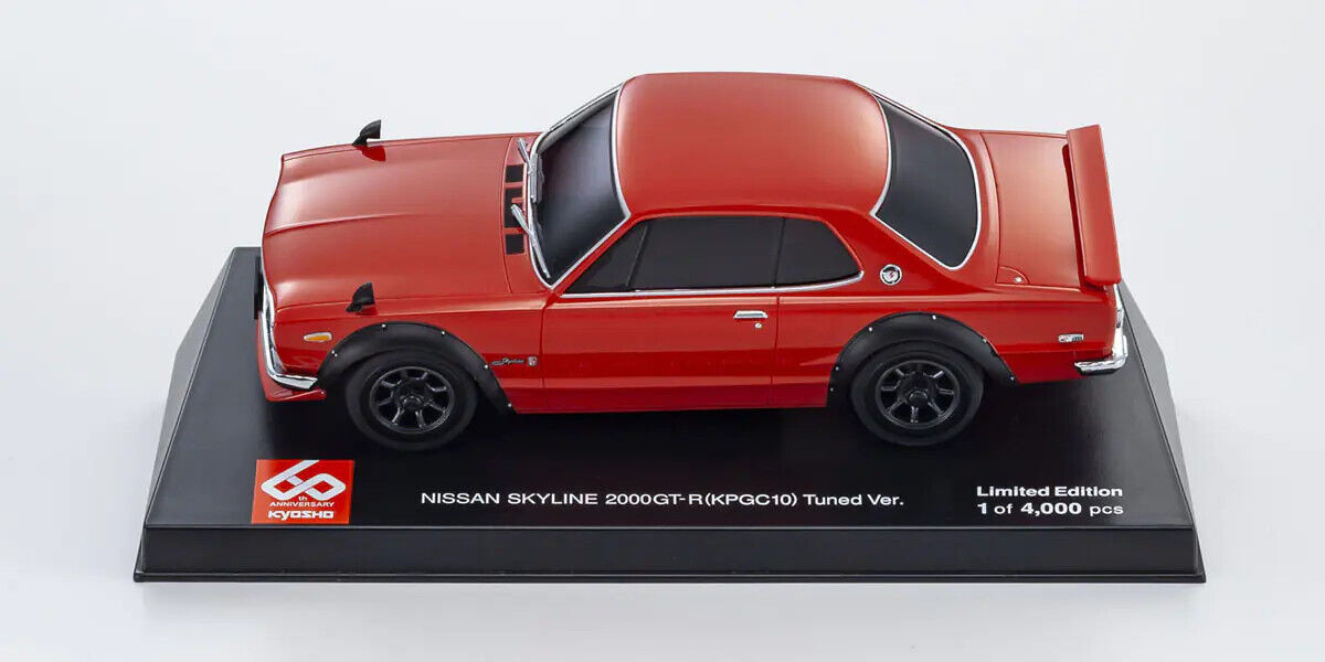 Kyosho RC 1/28 Mini Z Body NISSAN SKYLINE 2000 GTR Tuned 60TH -RED