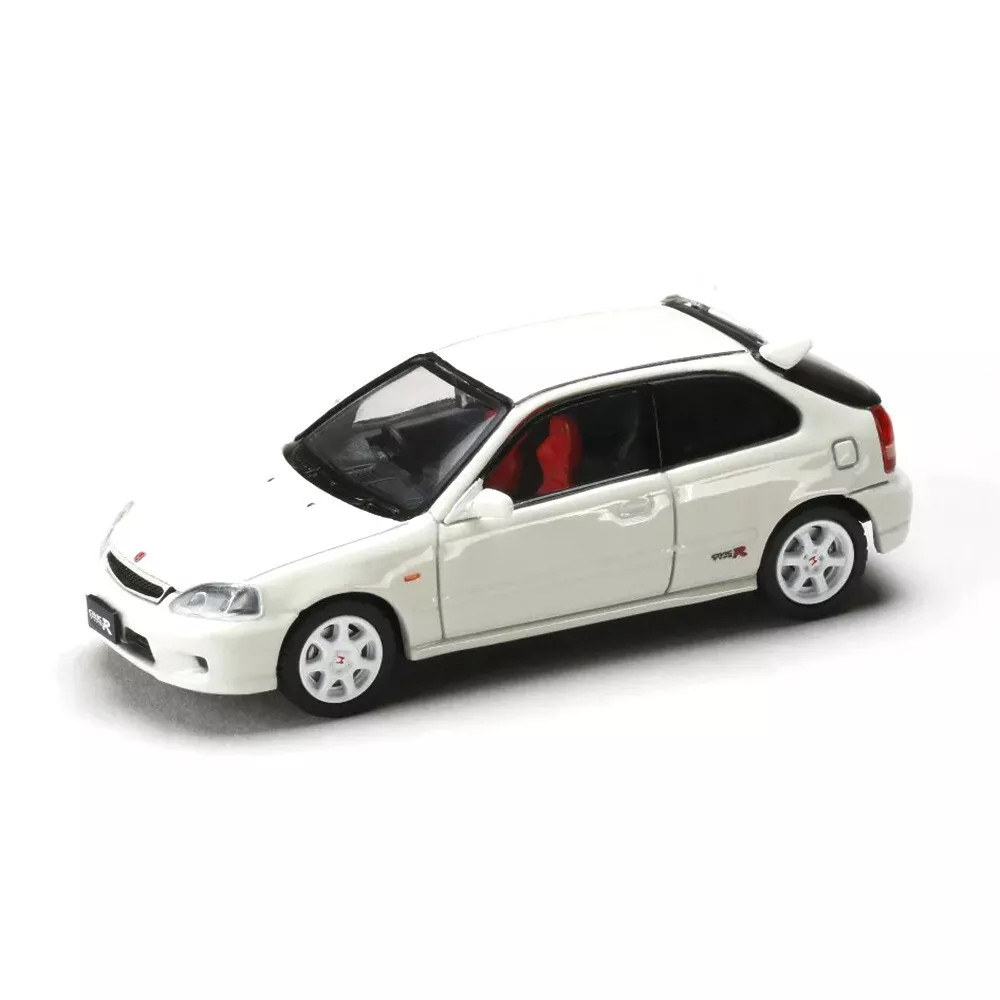 1/64 HJ JDM Honda CIVIC EG6 SIR-II Diecast Model Car -WHITE-