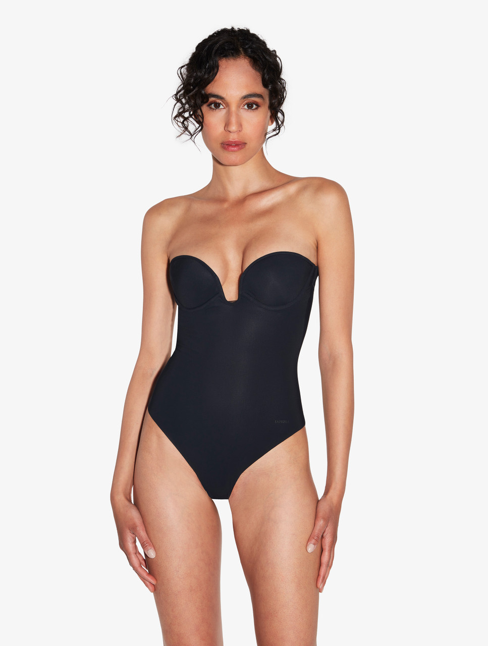ブラック アンダーワイヤー＆パデッド ボディスーツ | La Perla