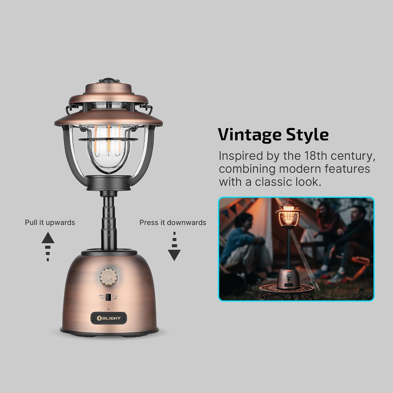 Olight Olantern Stretch Rechargeable Camping Lantern 500 Lumens