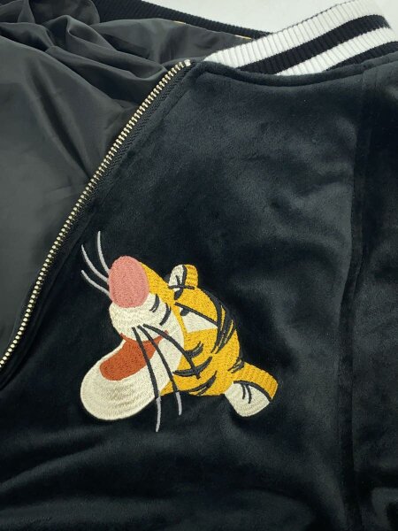 Disney(ディズニー) / ティガー/スカジャン/S/ポリエステル/BLK | 古着