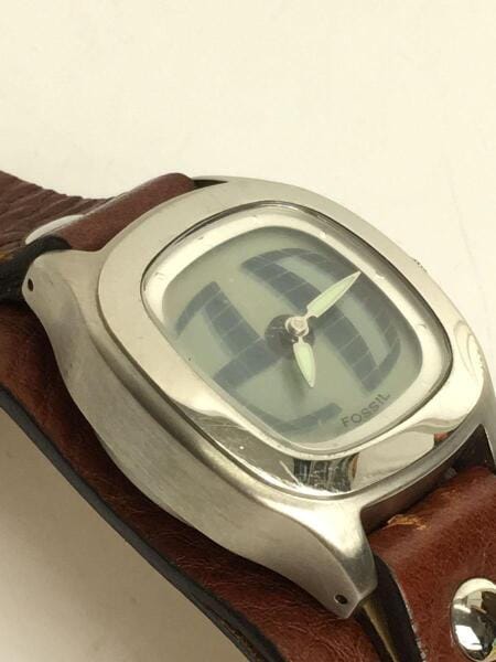 FOSSIL(フォッシル) / クォーツ腕時計/デジタル/レザー/BRW/BIG TIC