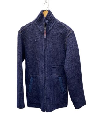 BLUE BLUE BLUE JAPANフトコウシフロッキーメルトンコート ブルー