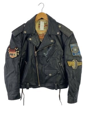 AVIREX(アヴィレックス) / レザージャケット・ブルゾン/M/山羊革/BLK