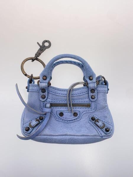 BALENCIAGA(バレンシアガ) / キーホルダー/レザー/ブルー/レディース