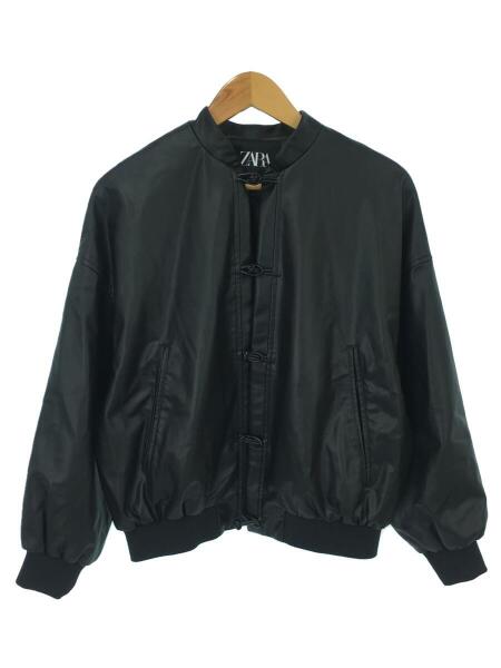ZARA(ザラ) / トグルボタンフェイクレザーボンバージャケット
