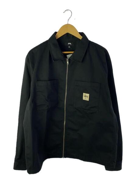 STUSSY(ステューシー) / ワークジャケット/L/ポリエステル/BLK/無地