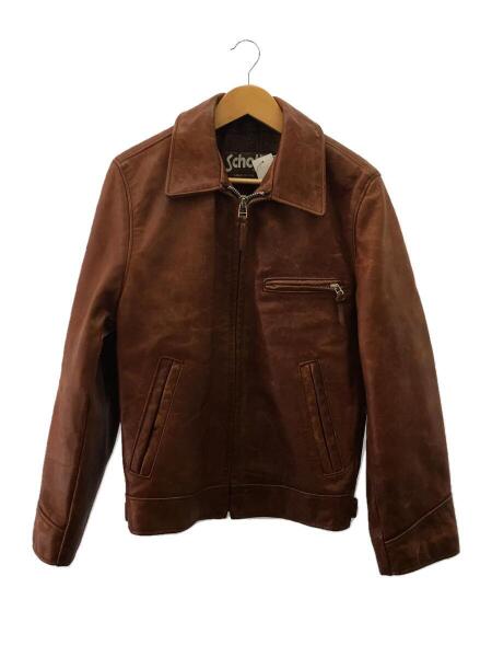 Schott(ショット) / シングルライダースジャケット/34/レザー/ブラウン