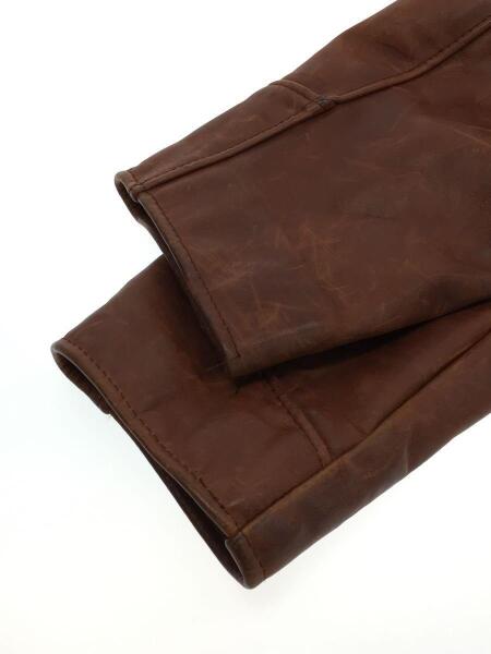 Schott(ショット) / シングルライダースジャケット/34/レザー/ブラウン