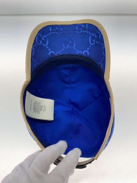 GUCCI(グッチ) / キャップ/M/コットン/BLU/メンズ/627114・490712