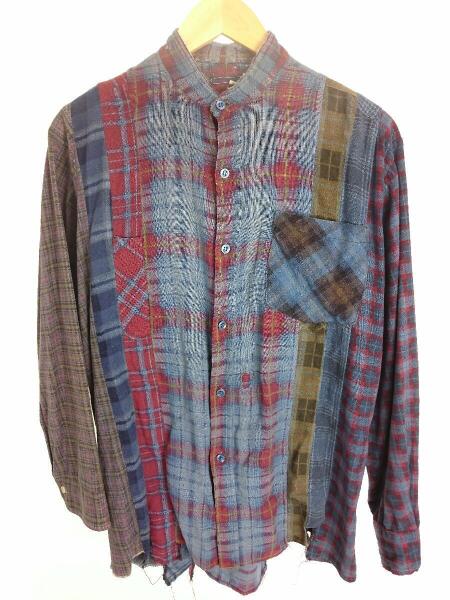 Rebuild by Needles マルチカラー ネルシャツ