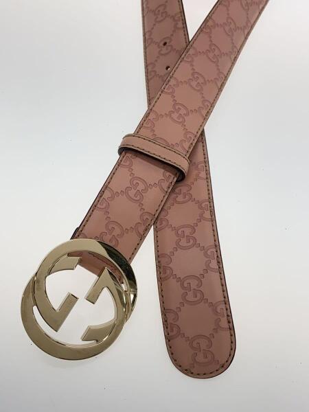 GUCCI(グッチ) / ベルト/レザー/ピンク/インターロッキング/114876