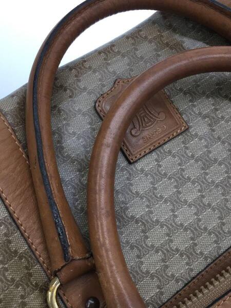 CELINE(セリーヌ) / ボストンバッグ/レザー/BRW/総柄/M13/マカダム柄