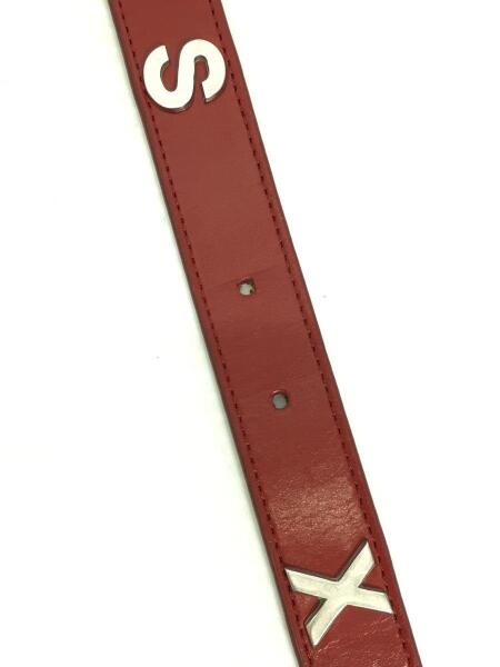 MARTINE ROSE(マーティンローズ) / ベルト/レザー/ボルドー/SEX LETTER