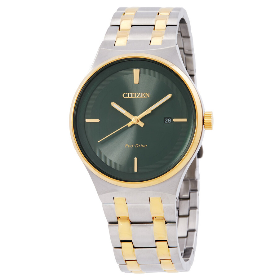 Citizen Eco-Drive Green Dial Men's Watch BM7654-57X 4974374345714
