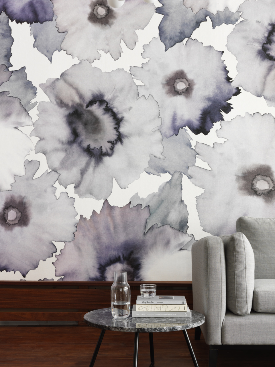 Bloom in Violet Grey on Japanese Paper Weave | Phillip Jeffries