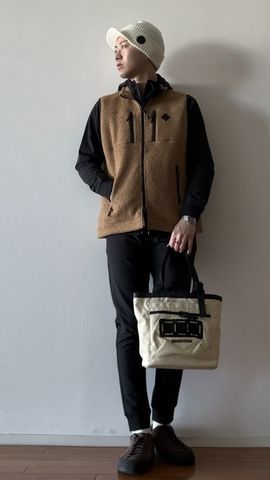 MEN'S WOOL BOA VEST（メンズ ウールボアベスト（ボア・フリース