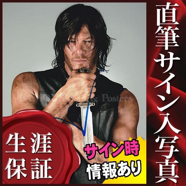 直筆サイン入り 写真 ウォーキングデッド グッズ ダリル /ノーマン