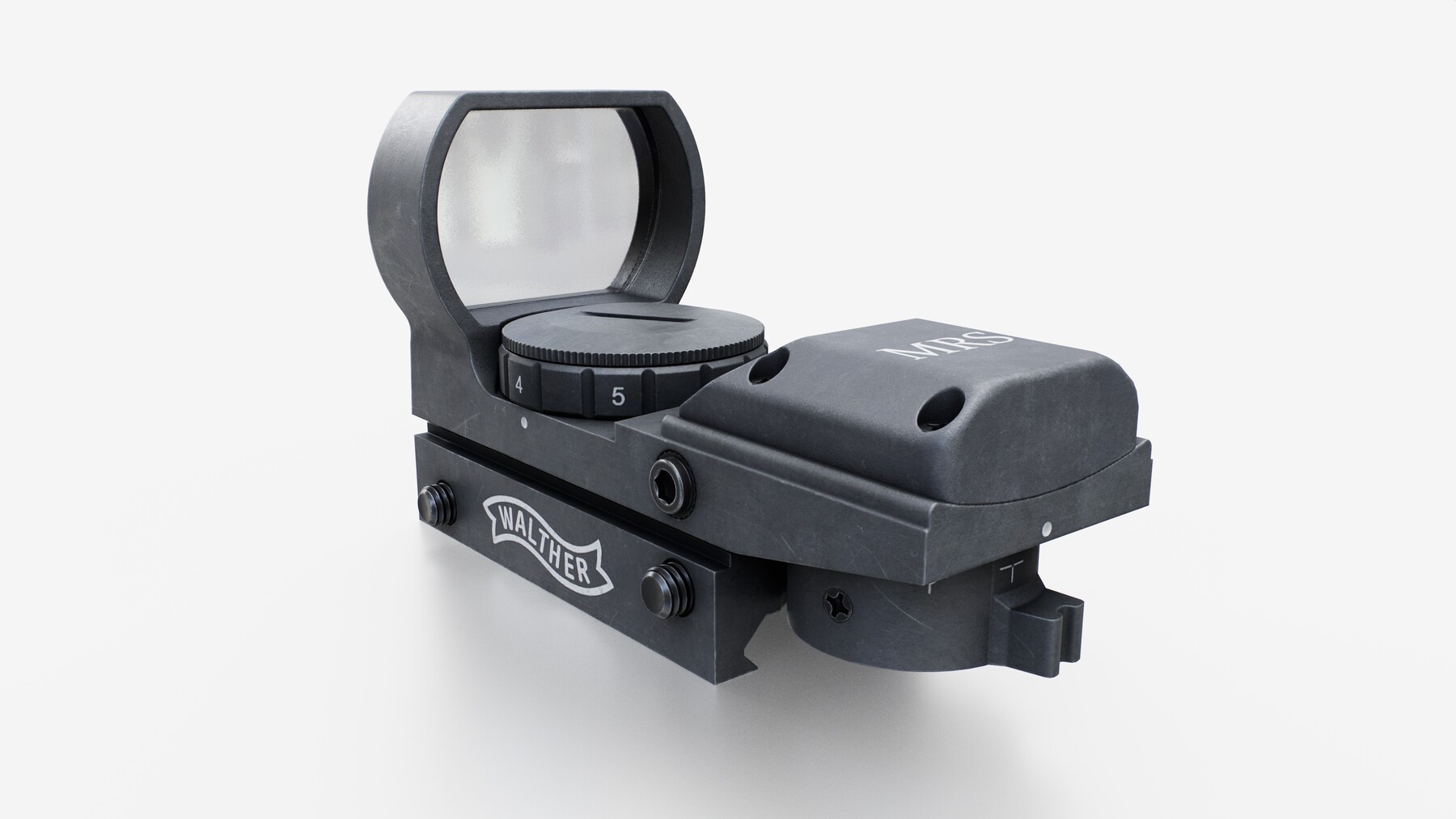 ArtStation - Walther MRS Open Reflex Red Dot Sight | Game Assets