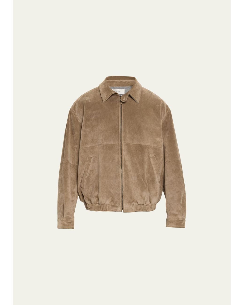 The Row Ronan Suede Blouson Jacket in Natural for Men | Lyst