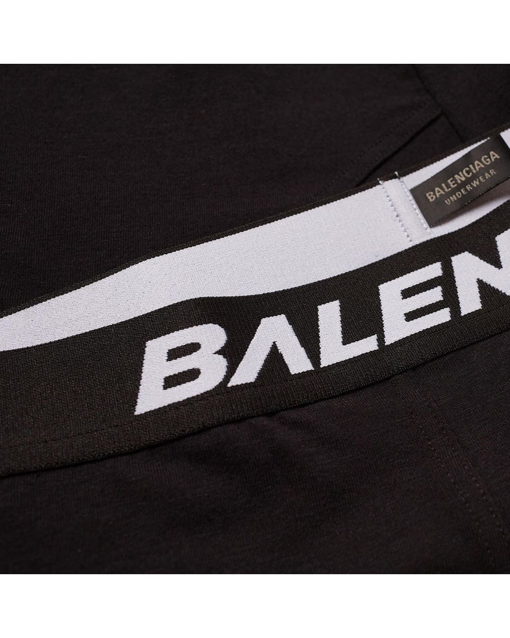 Balenciaga Logo Boxer Briefs in Black for Men | Lyst